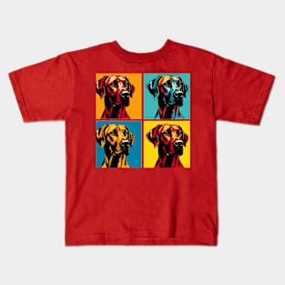 Rhodesian Ridgeback Pop Art - Dog Lover Gifts Kids T-Shirt